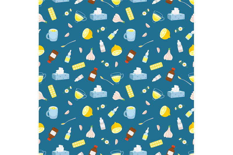 cold-remedies-seamless-pattern