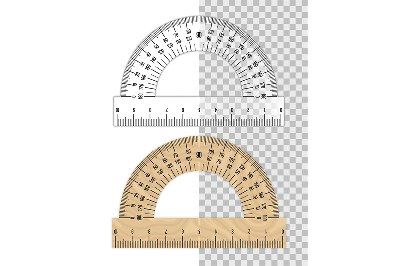 protractor-ruler-set