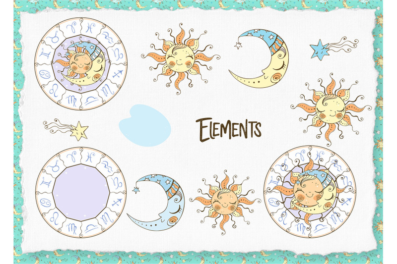 zodiac-kids-svg-png-digital-clipart-in-cute-doodle-style