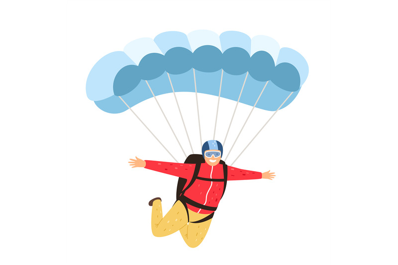 skydiver-isolated-on-white