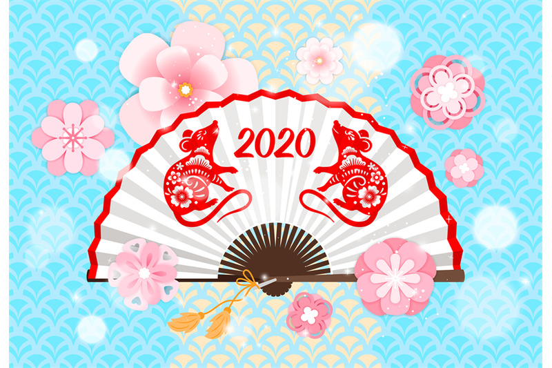 chinese-2020-rat-new-year-fan