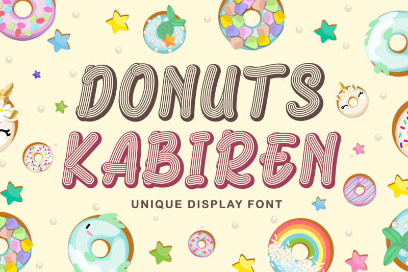 donuts-kabiren-quirky-craft-font
