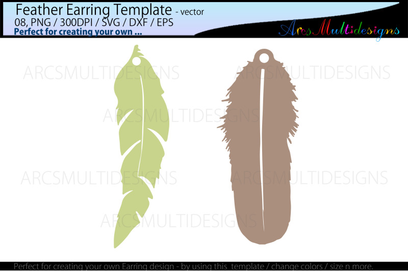 feather-earring-templates