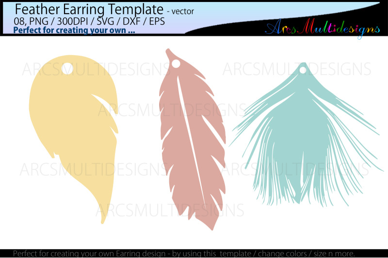 feather-earring-templates