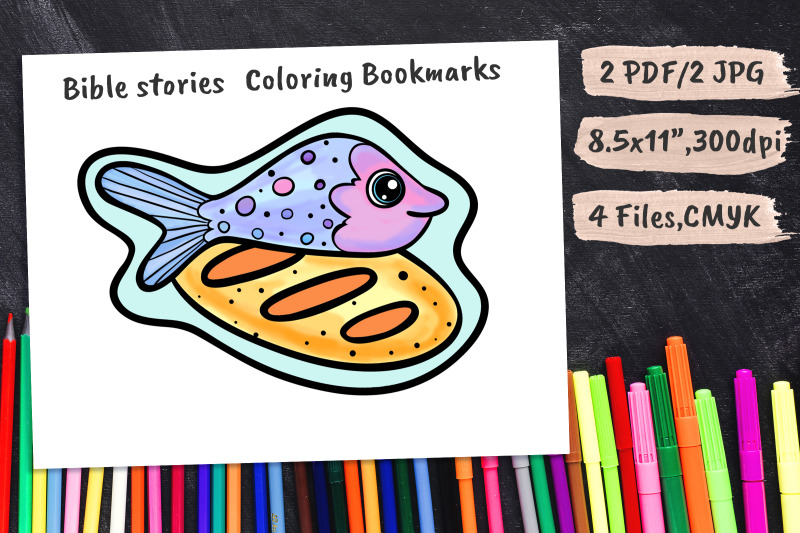 fish-amp-bread-kids-coloring-page-bookmarks
