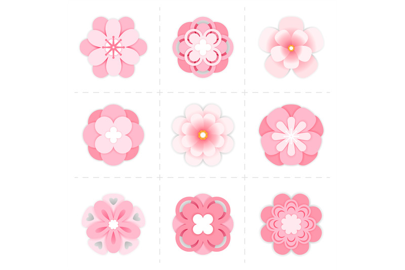 pink-paper-sakura-flowers