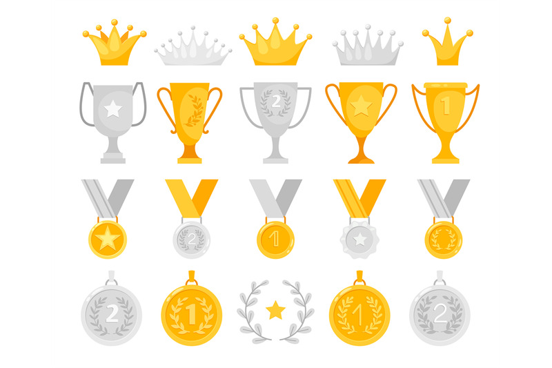 gold-and-silver-awards-set