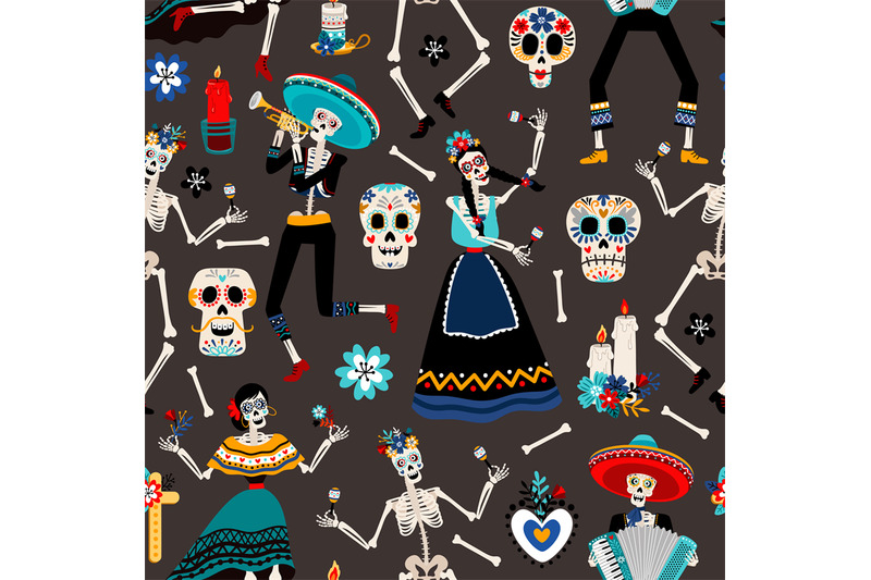 mexican-day-of-the-dead-pattern