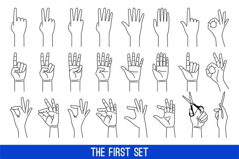 woman-hands-gestures-outline