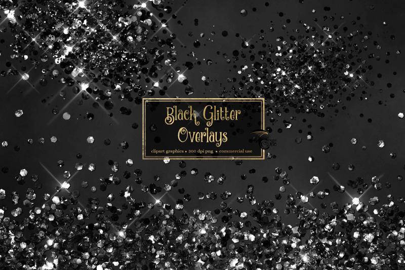 black-glitter-overlays