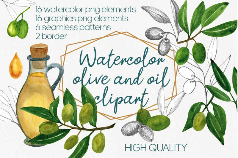 watercolor-olive-branch-and-greenery-clipart