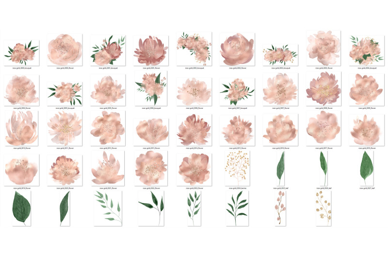 rose-gold-watercolor-flowers-clipart