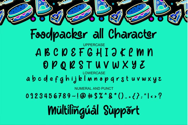 foodpacker-cute-font
