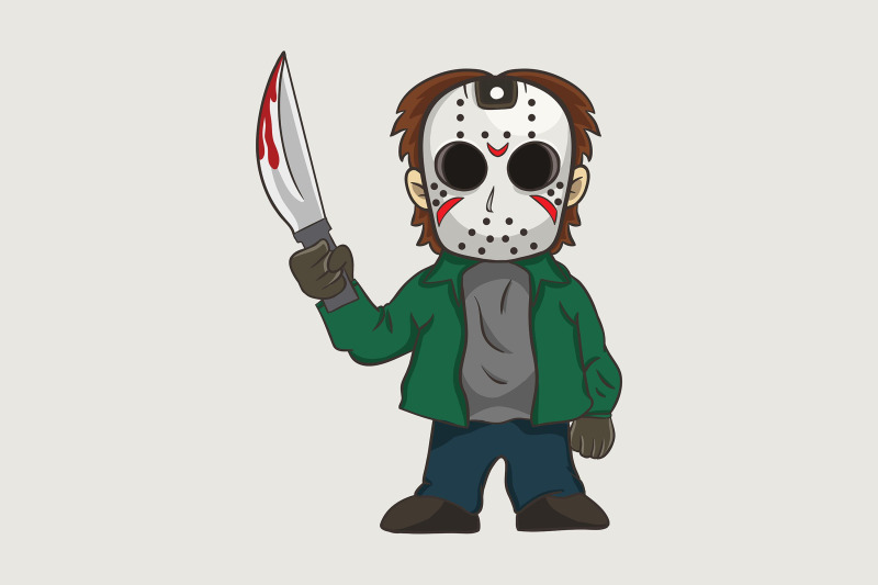 halloween-with-jason-voorhees-and-sword