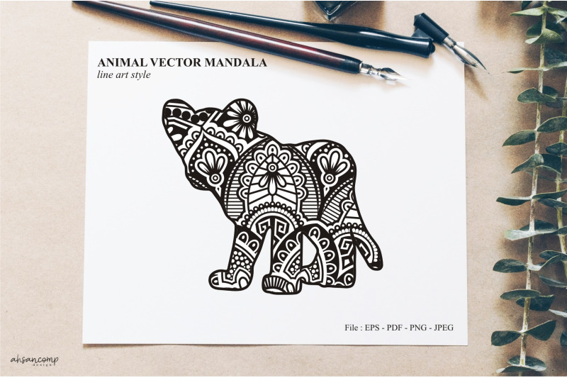 animal-vector-mandala-line-art-style