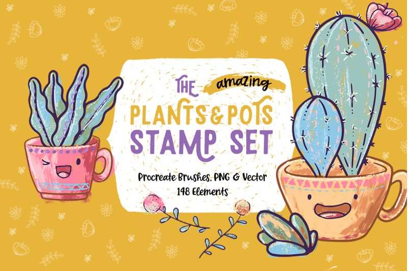 plants-amp-pots-stamp-set-for-procreate