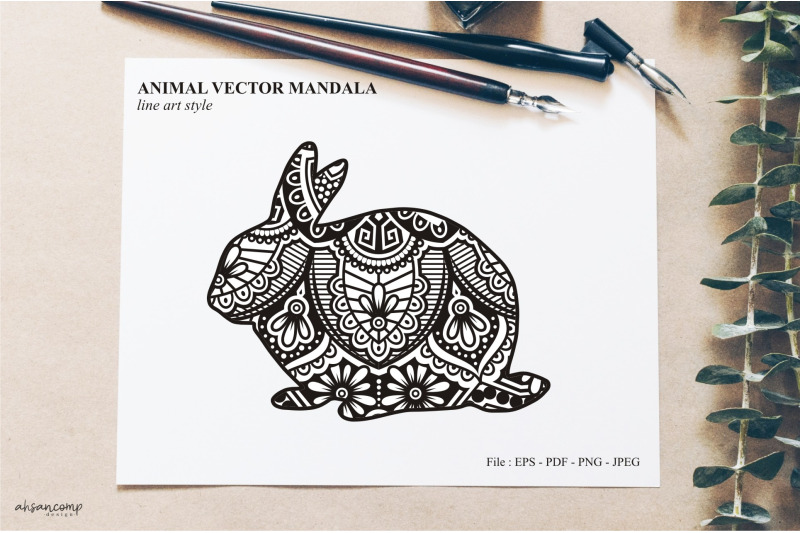 animal-vector-mandala-line-art-style