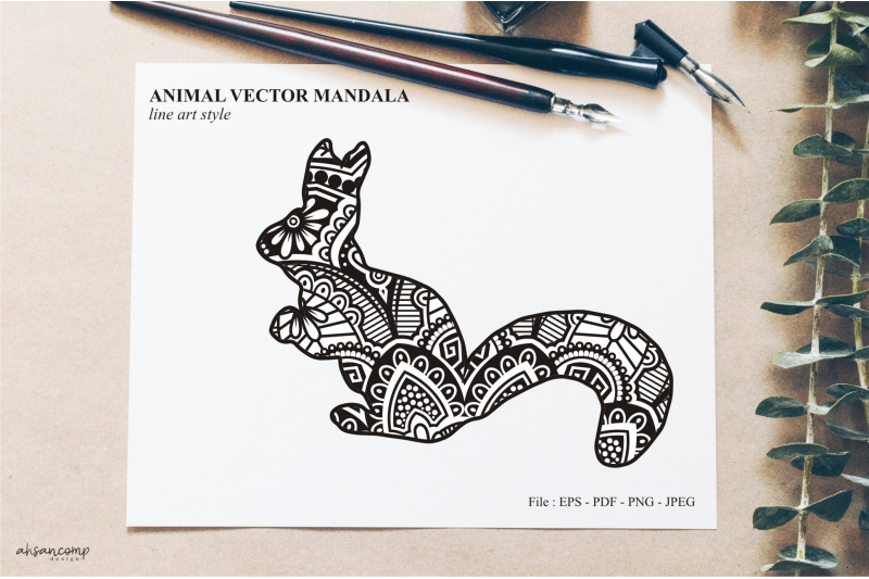 animal-vector-mandala-line-art-style