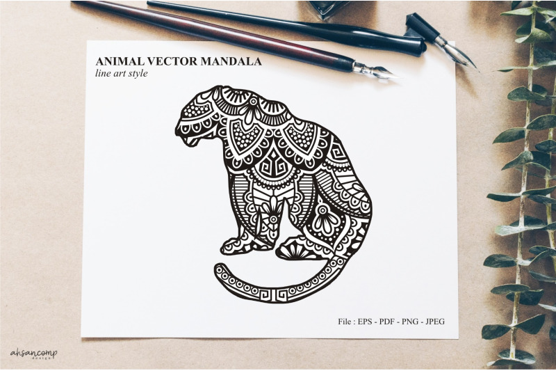 animal-vector-mandala-line-art-style