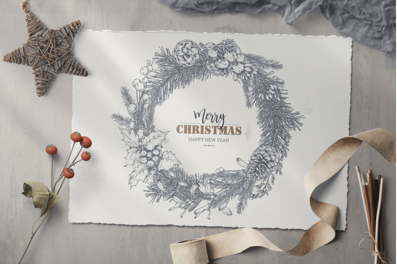 christmas-floral-vector-collection