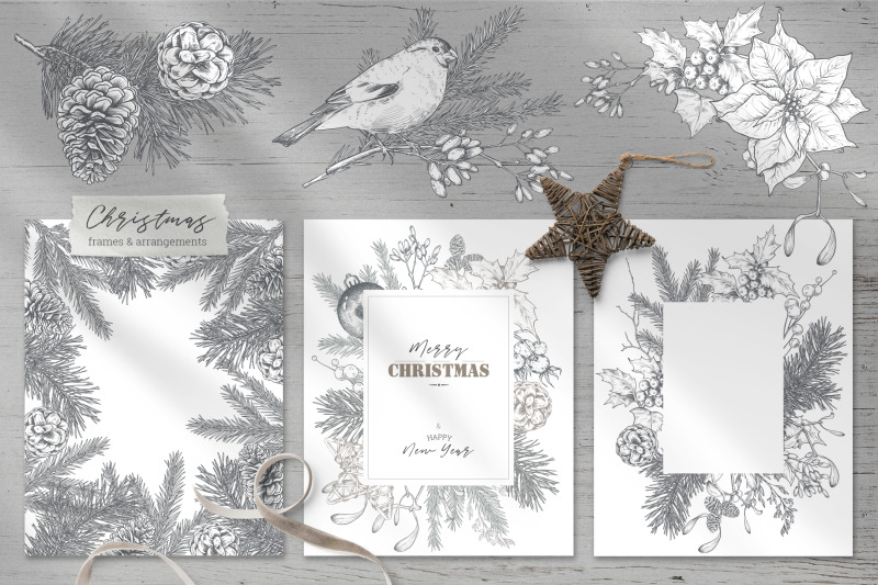 christmas-floral-vector-collection