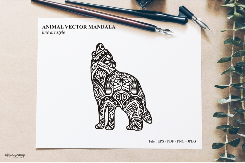 animal-vector-mandala-line-art-style