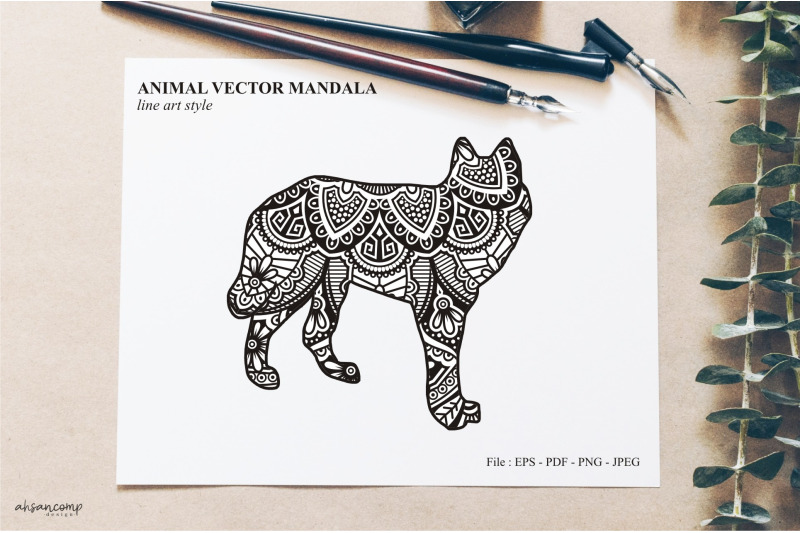 animal-vector-mandala-line-art-style