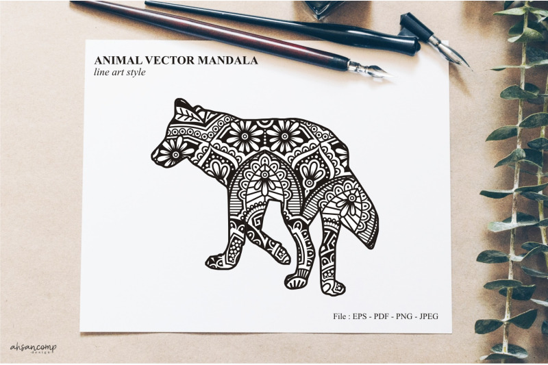 animal-vector-mandala-line-art-style