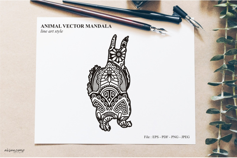 animal-vector-mandala-line-art-style