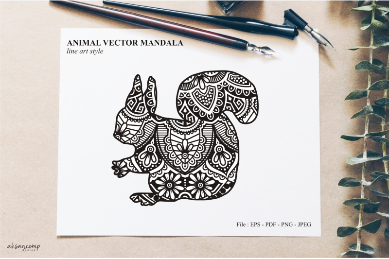 animal-vector-mandala-line-art-style