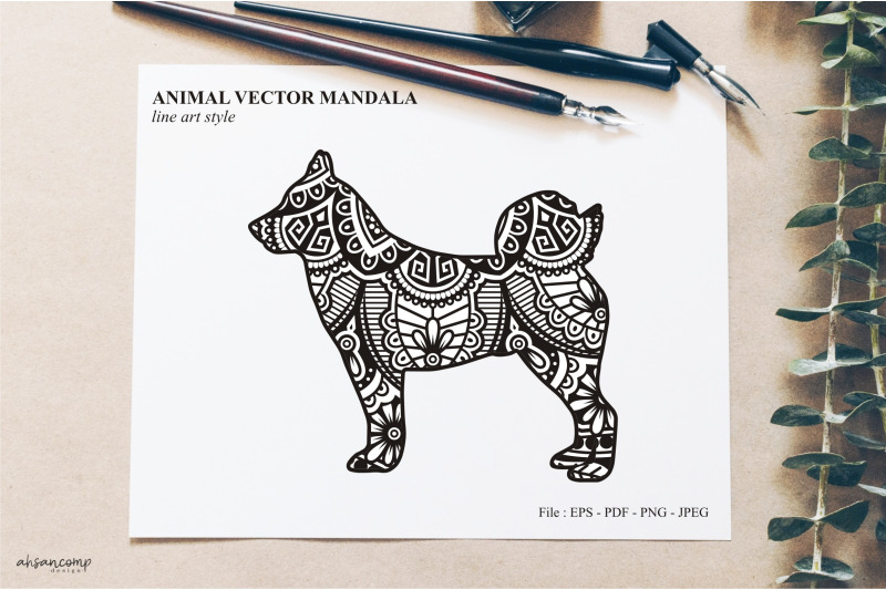 animal-vector-mandala-line-art-style