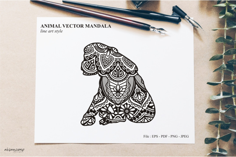 animal-vector-mandala-line-art-style