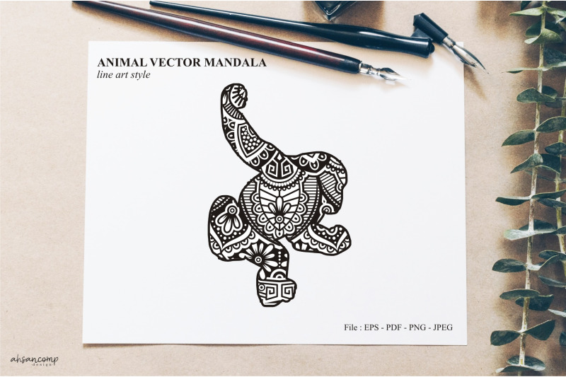 animal-vector-mandala-line-art-style