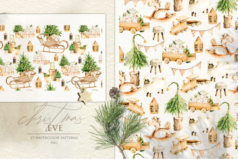 christmas-holiday-patterns-watercolor-nursery-clipart