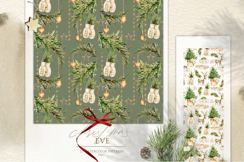 christmas-holiday-patterns-watercolor-nursery-clipart