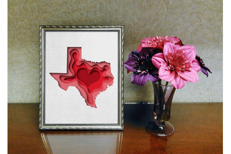 texas-map-paper-cutting