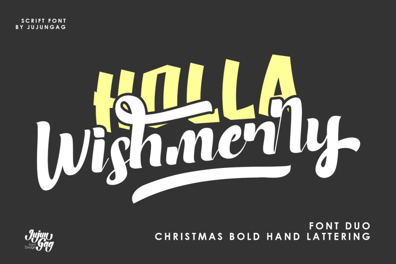 holla-wishmerry-font-duo
