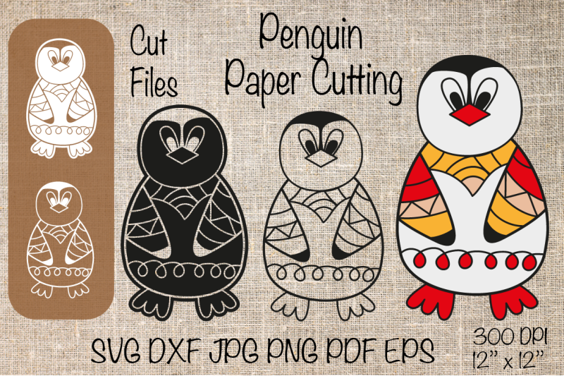penguin-svg-penguin-cut-files-penguin-paper-cut