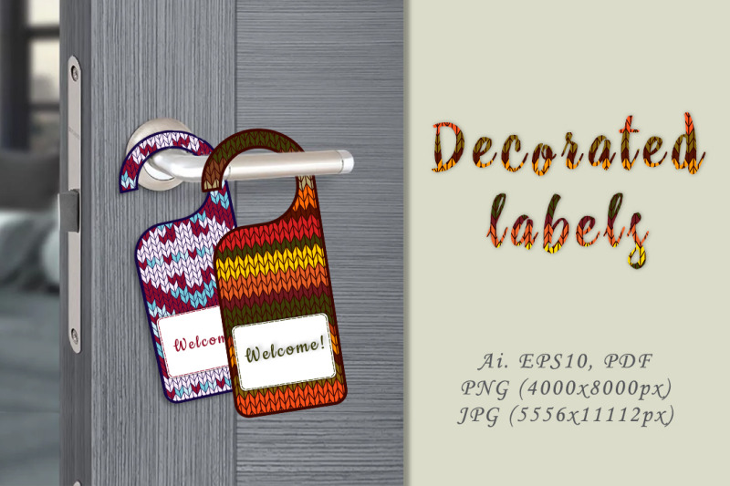 decorative-labels-with-hand-knitted-imitation
