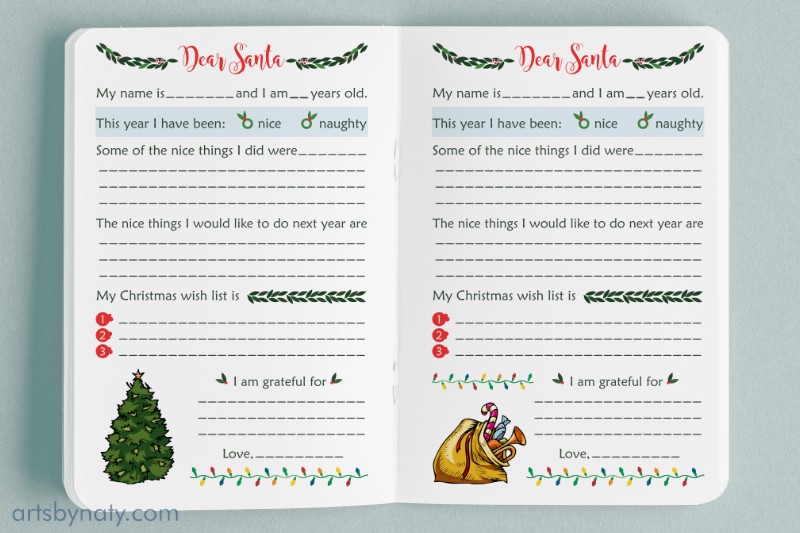 christmas-letters-to-santa-kdp-printable-interior-and-a4-sheets
