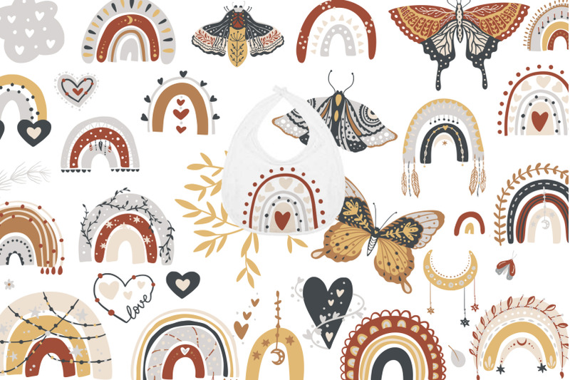 rainbow-amp-butterfly-boho-set-cliparts-amp-patterns