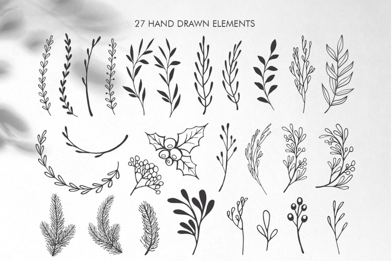 hand-drawn-wreath-branches
