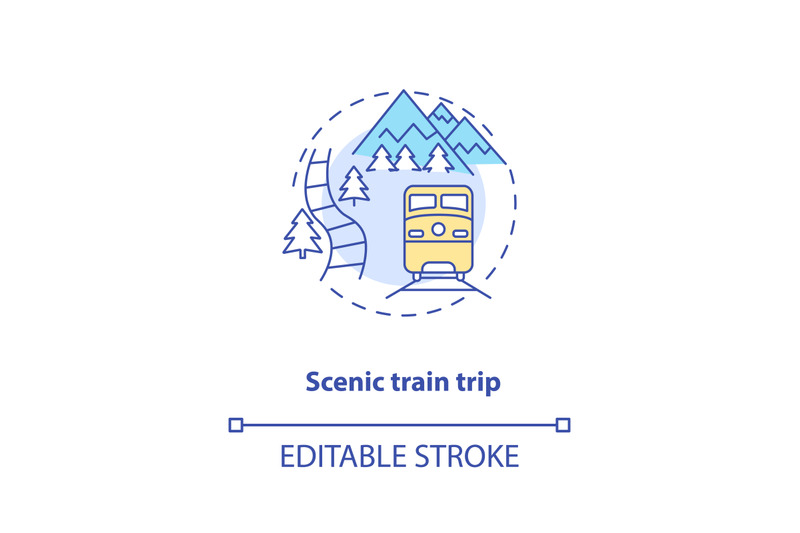 scenic-train-trip-concept-icon