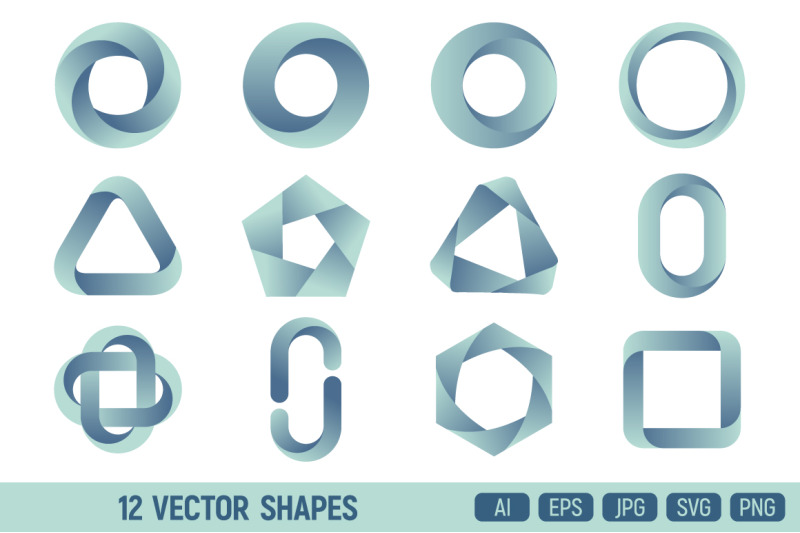 12-gradient-logos-templates-vector-color-symbols