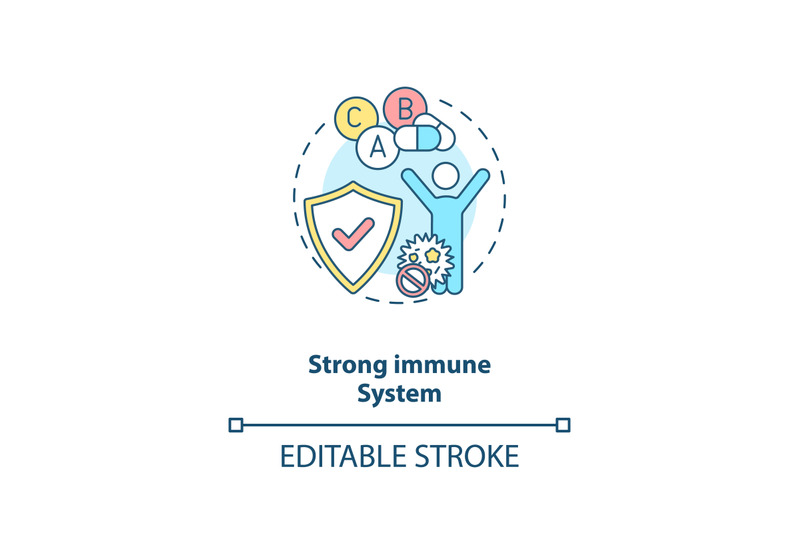 strong-immune-system-concept-icon