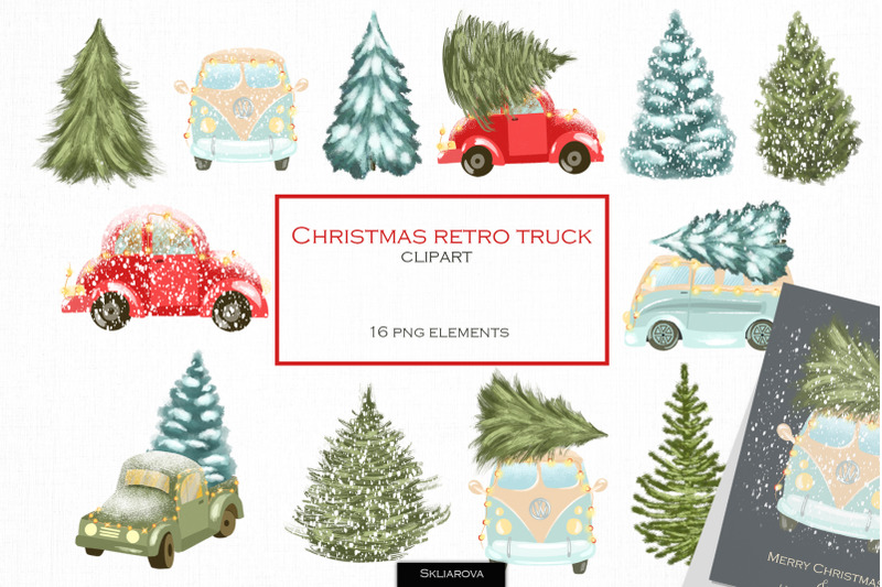 christmas-retro-truck-clipart