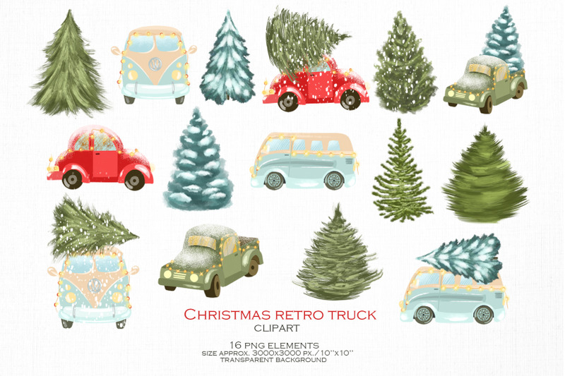 christmas-retro-truck-clipart