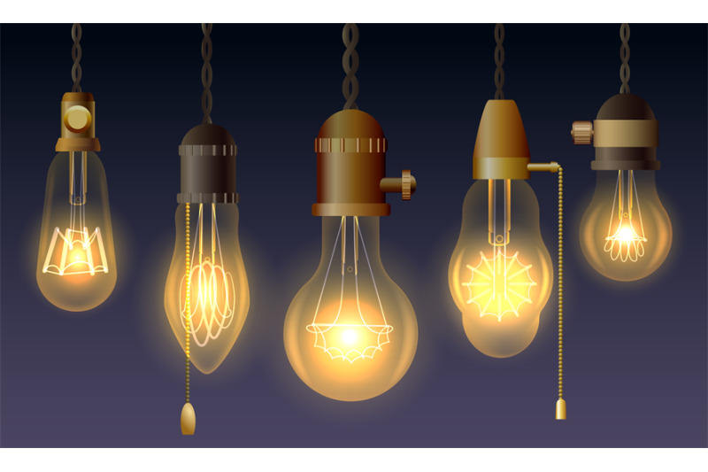 hanging-retro-light-bulbs