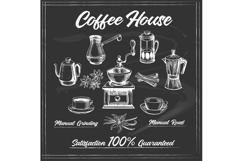 coffee-house-poster-on-chalkboard