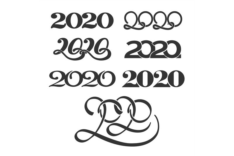 numbers-2020-logo-set